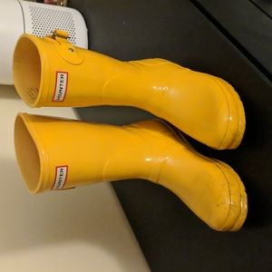 Hunter Women's Original Short Rain Boot Yellow Size 8